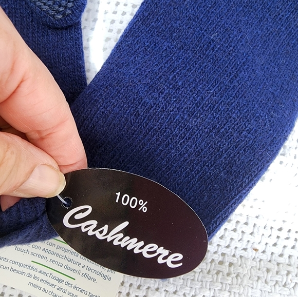 Portland Open Sesame Screen touch Cashmere glitter gloves OS NWT - Picture 7 of 11